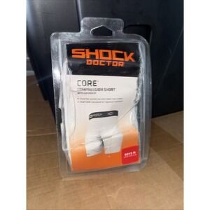 Boys Shock Doctor Core Compression Shorts Bio-Flex Cup M Waist 24-26 (WTF9)